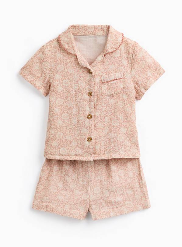 Tu x Morris & Co. Strawberry Thief Baby Traditional Pyjama Set 9-12 months